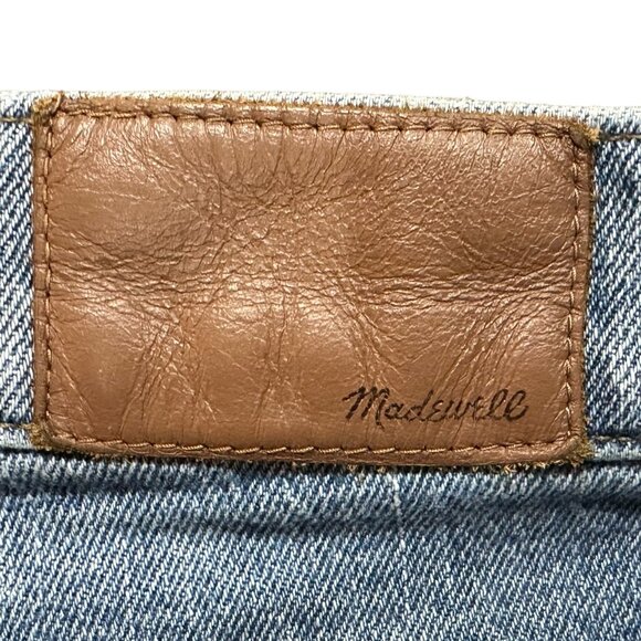 Madewell The Perfect Vintage Crop Jean Light Wash Raw Hem Size 26 Style# AF691 - Picture 5 of 10